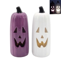 Purple/white Skinny Jack O Lanterns