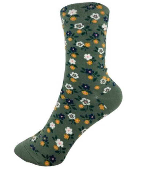Floral Crew Sock