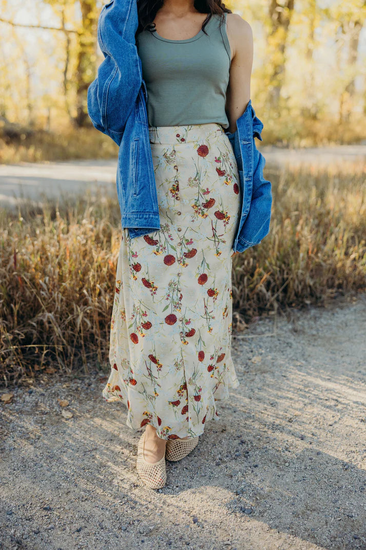 Floral Maxi Skirt
