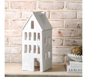 15.7" White Terracotta House