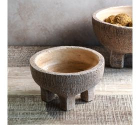 7" Nat. Beige Raised Terra Cotta Bowl