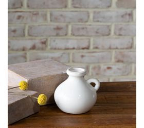 4.13"  White Vase