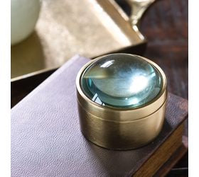 3" Rd. Gold Mag. Glass Canister