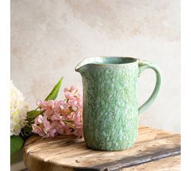 6.9" Green Glazed Pitcher