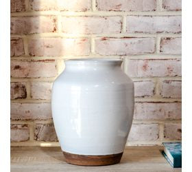10.4" Two Tone Wide Mouth Vase