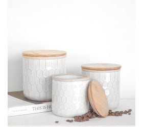 Honeycomb Canisters W/lids