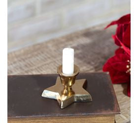 3.7" Gold Star Taper Holder