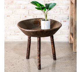 19.5" Wood Parat Side Table
