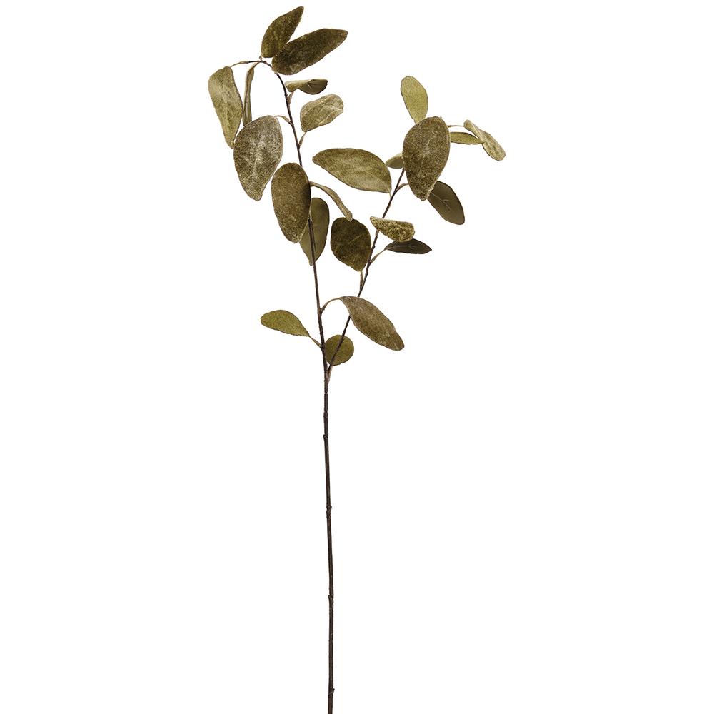 31" Velvet Eucalyptus Leaf Spray