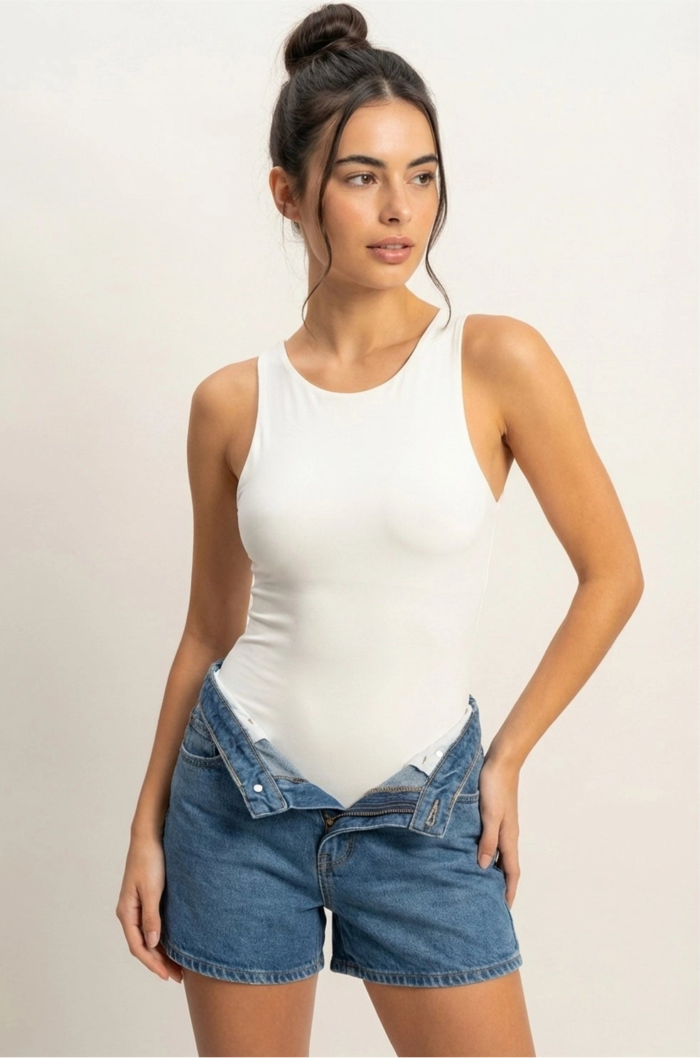 Sleeveless Tank Top Bodysuit