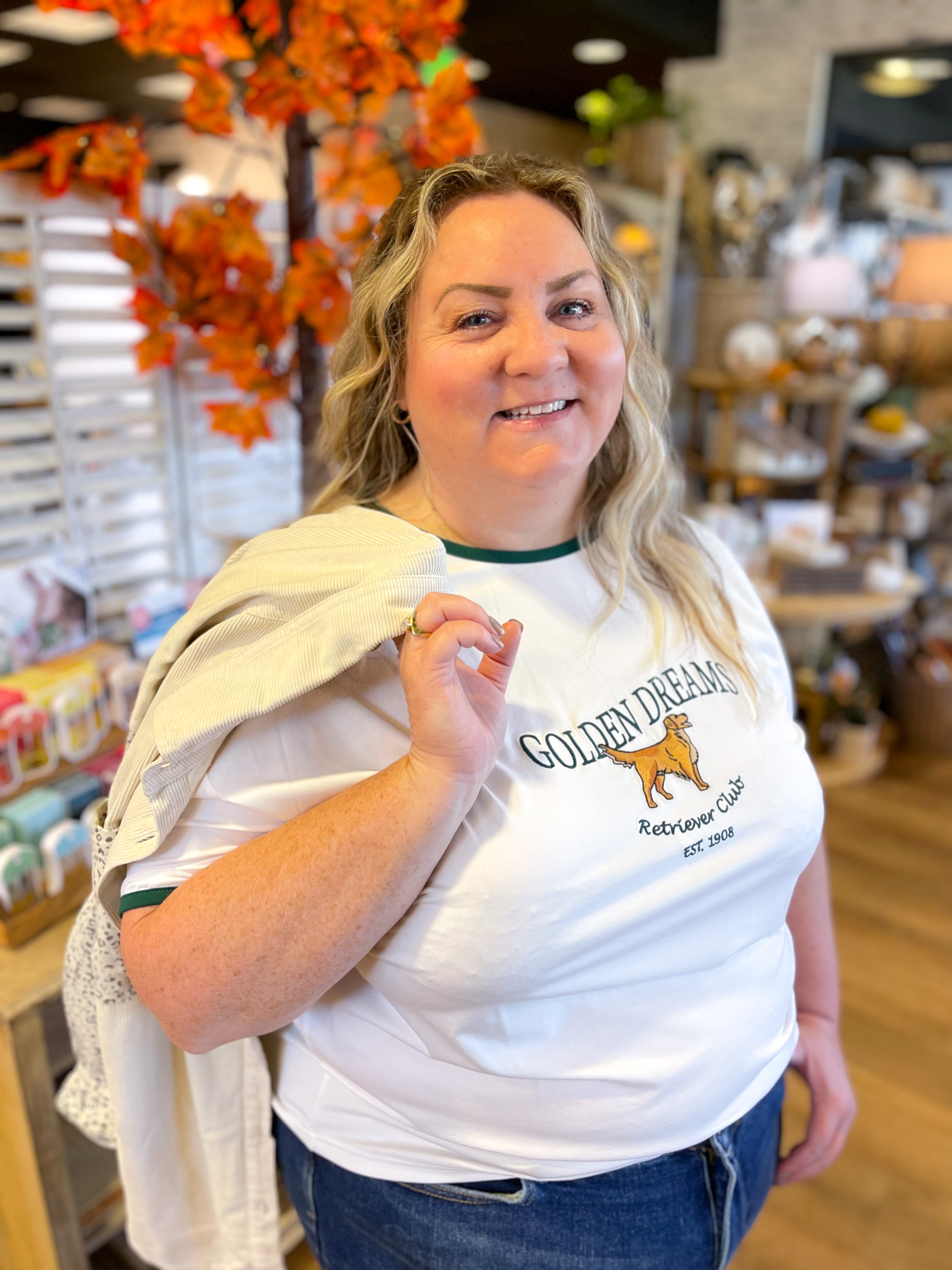 Curvy "Golden Dreams" Top
