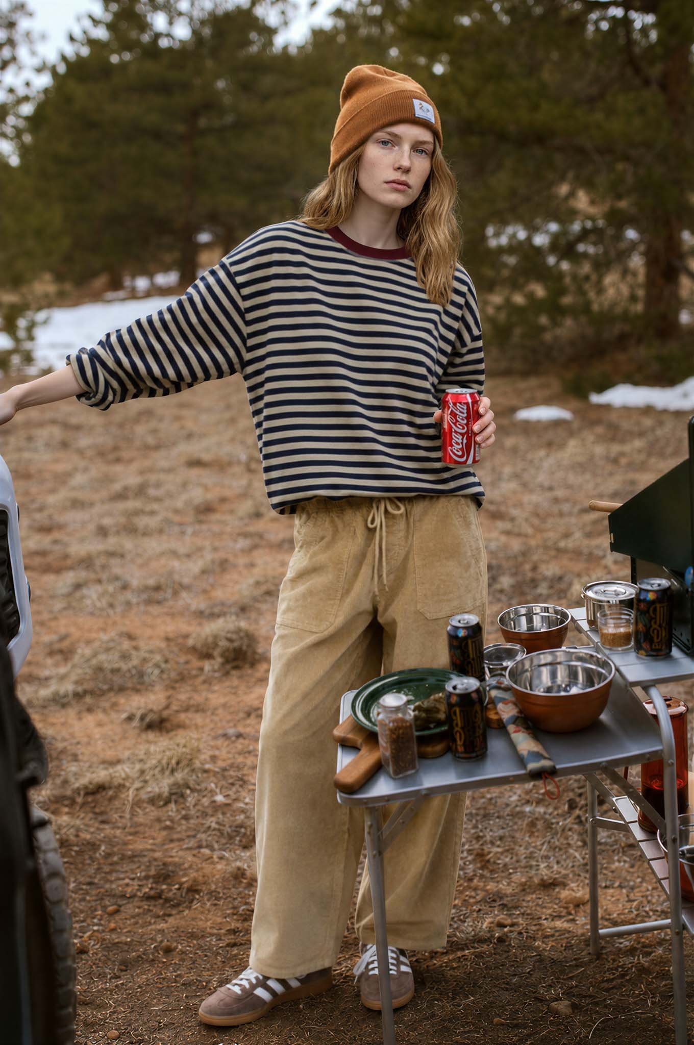 Corduroy Drawstring Wide Leg Pants (Pre-Order)