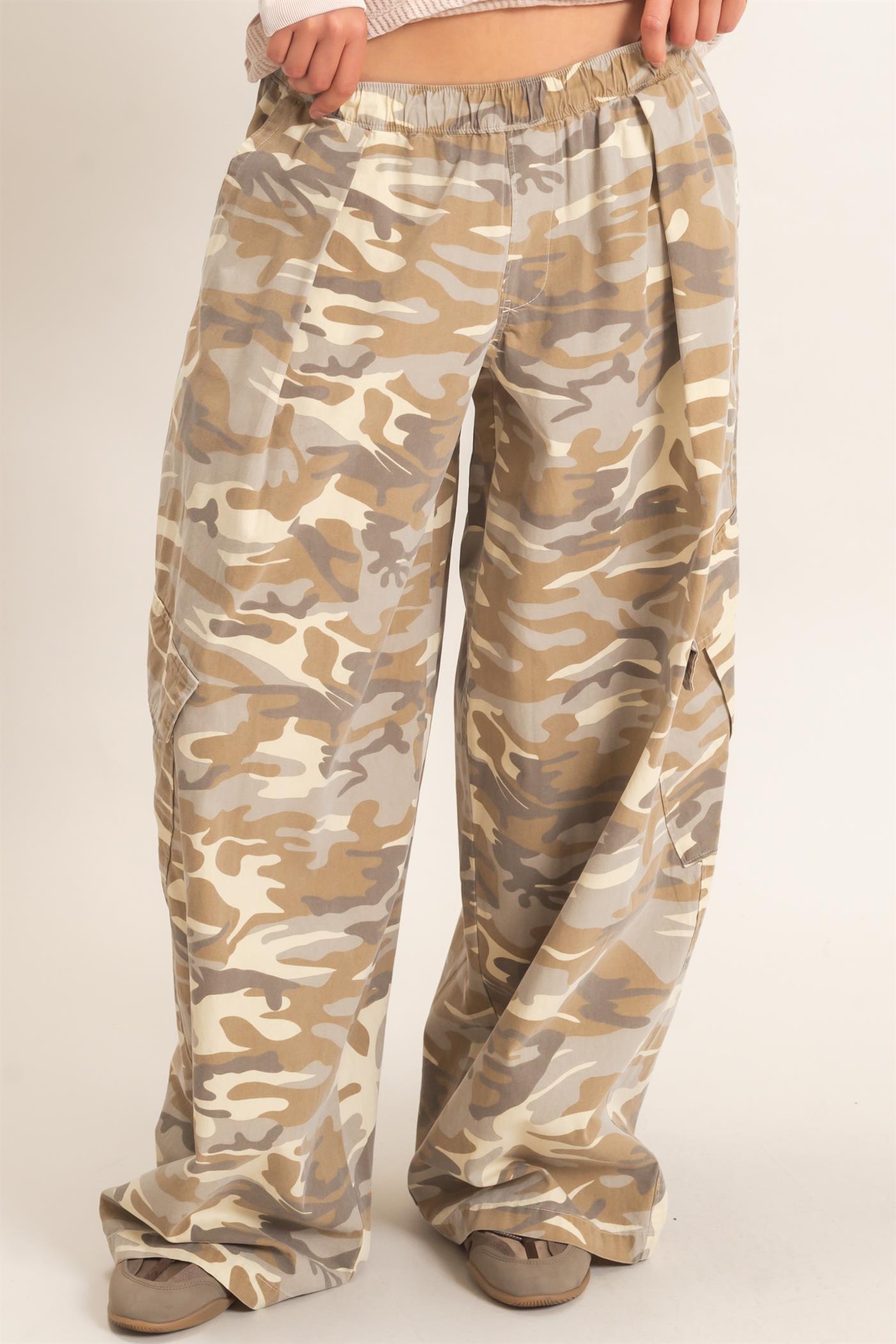 Camouflage Cargo Pocket Pants