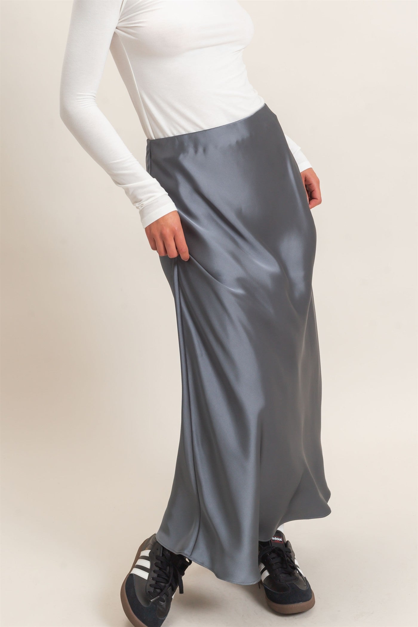 Satin Maxi Skirt