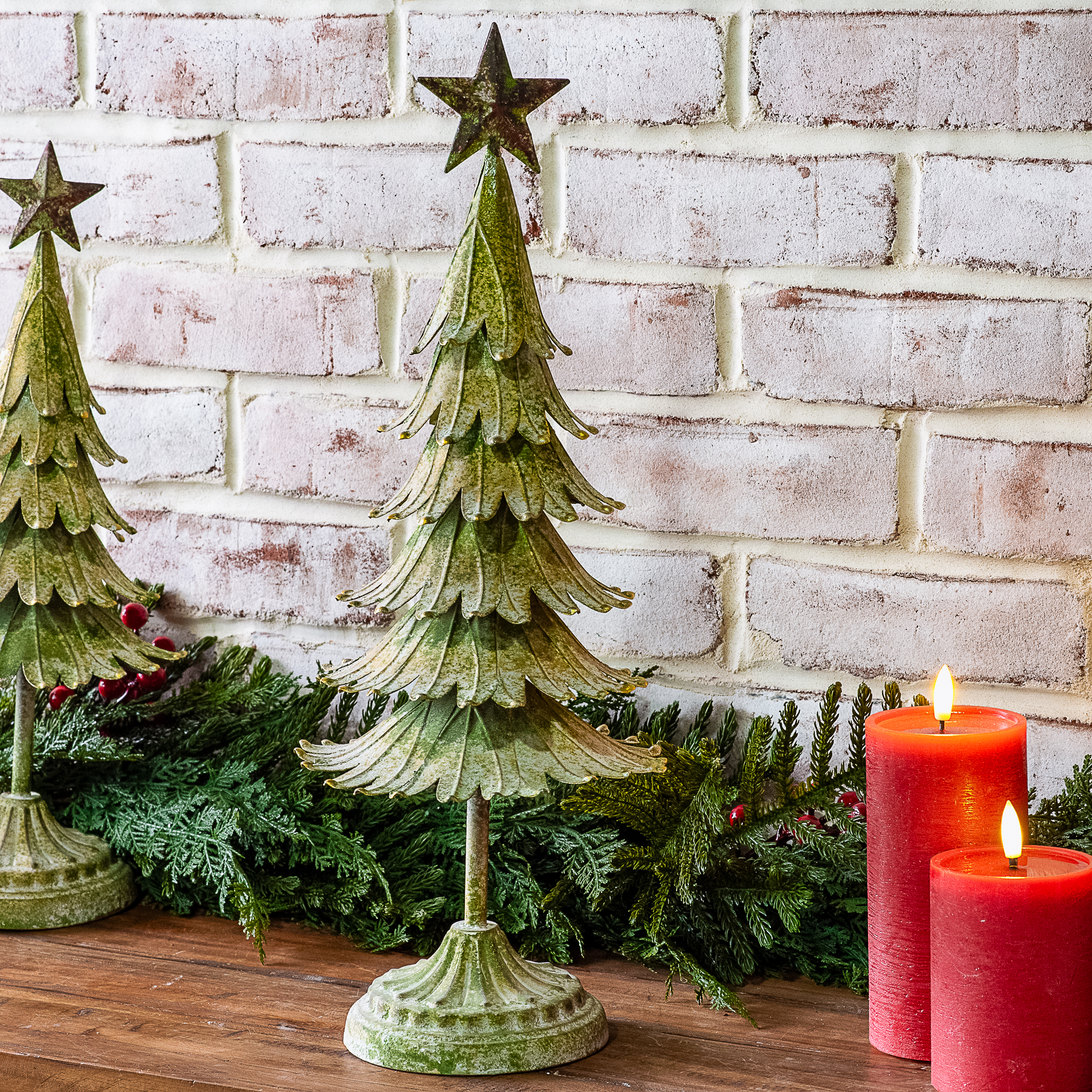 19" Tin Tabletop Tree