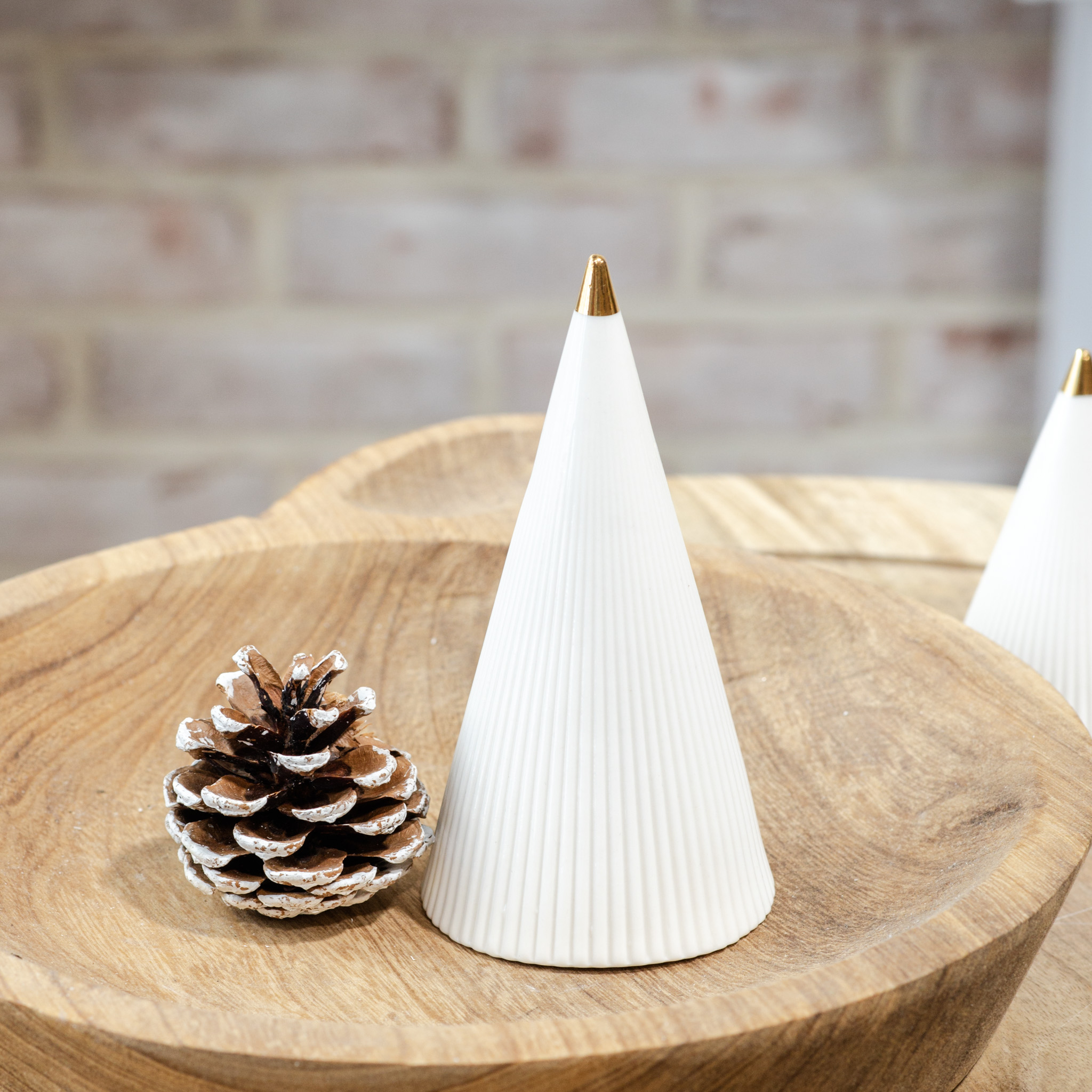 *Inner* 6" White Ceramic Spiral Tree