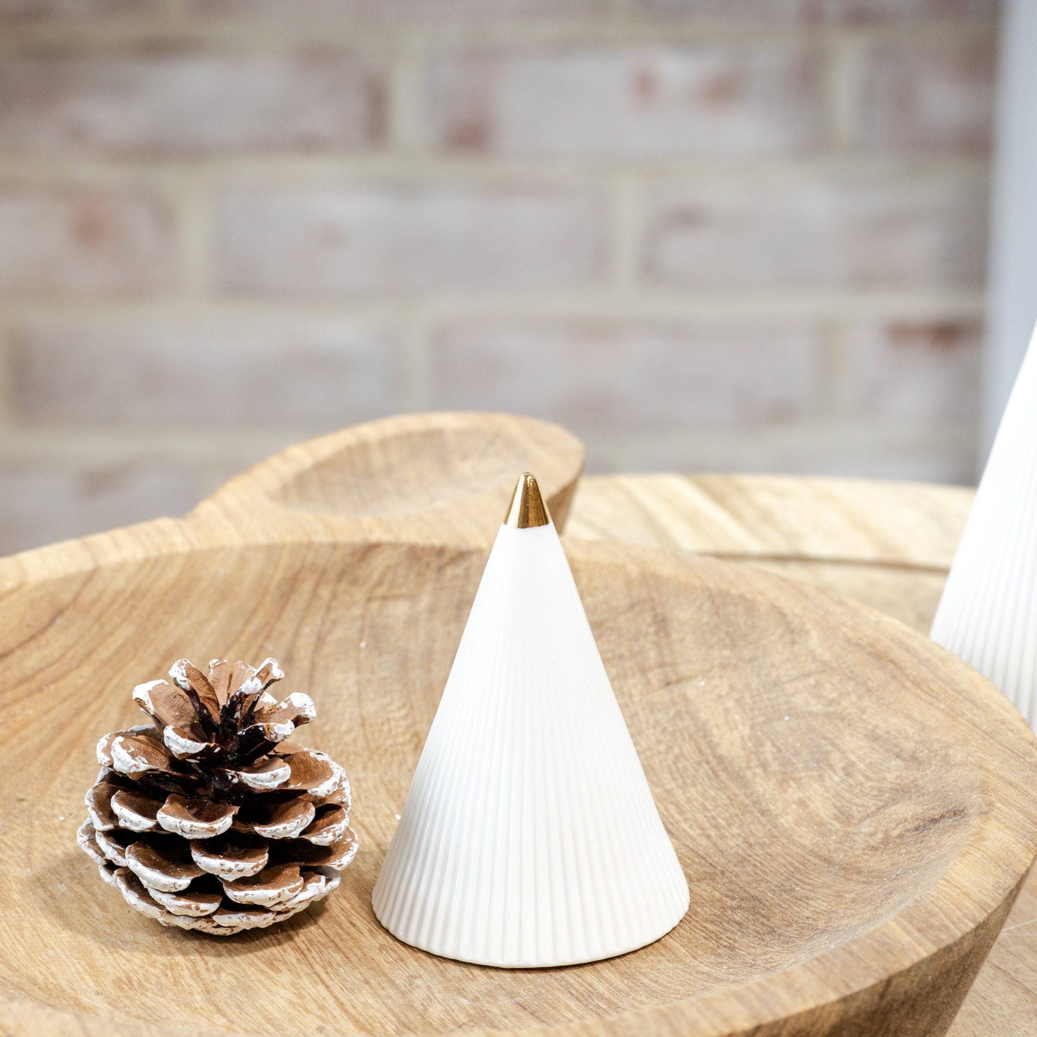 *Inner* 4" White Ceramic Spiral Tree