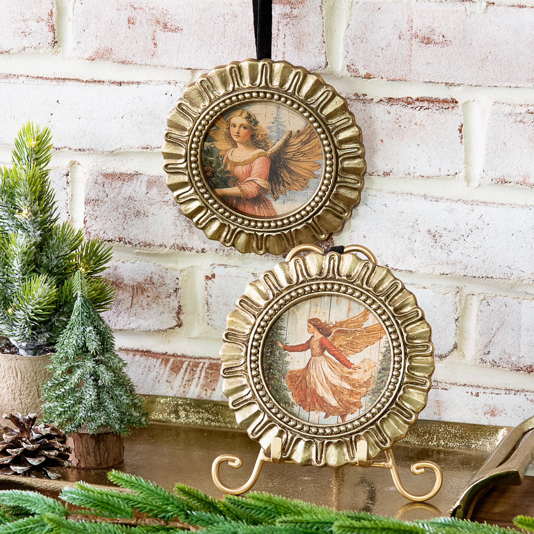 *Inner* 2 Asst Framed Angel Medallions