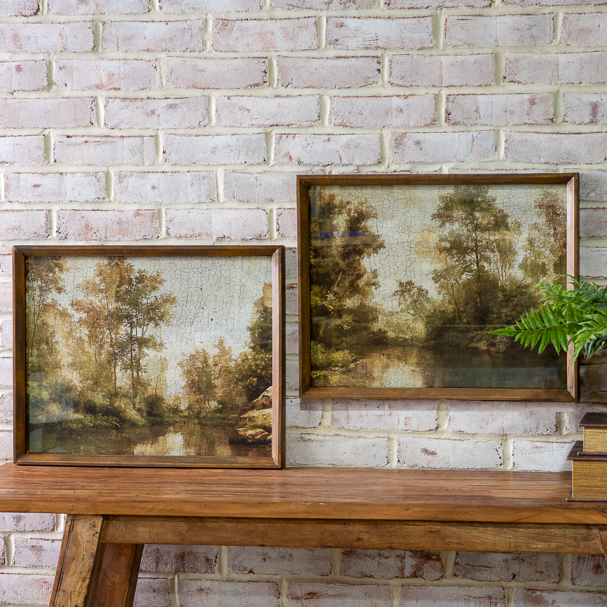2 Asst Framed Landscape Prints