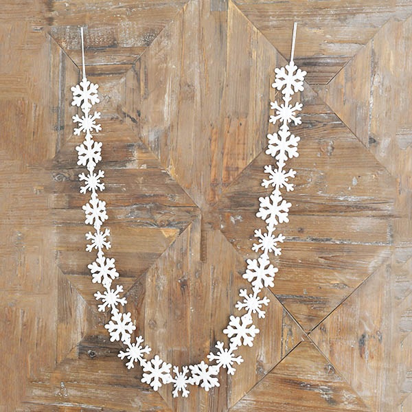 *Inner* 71.65" Snowflake Garland