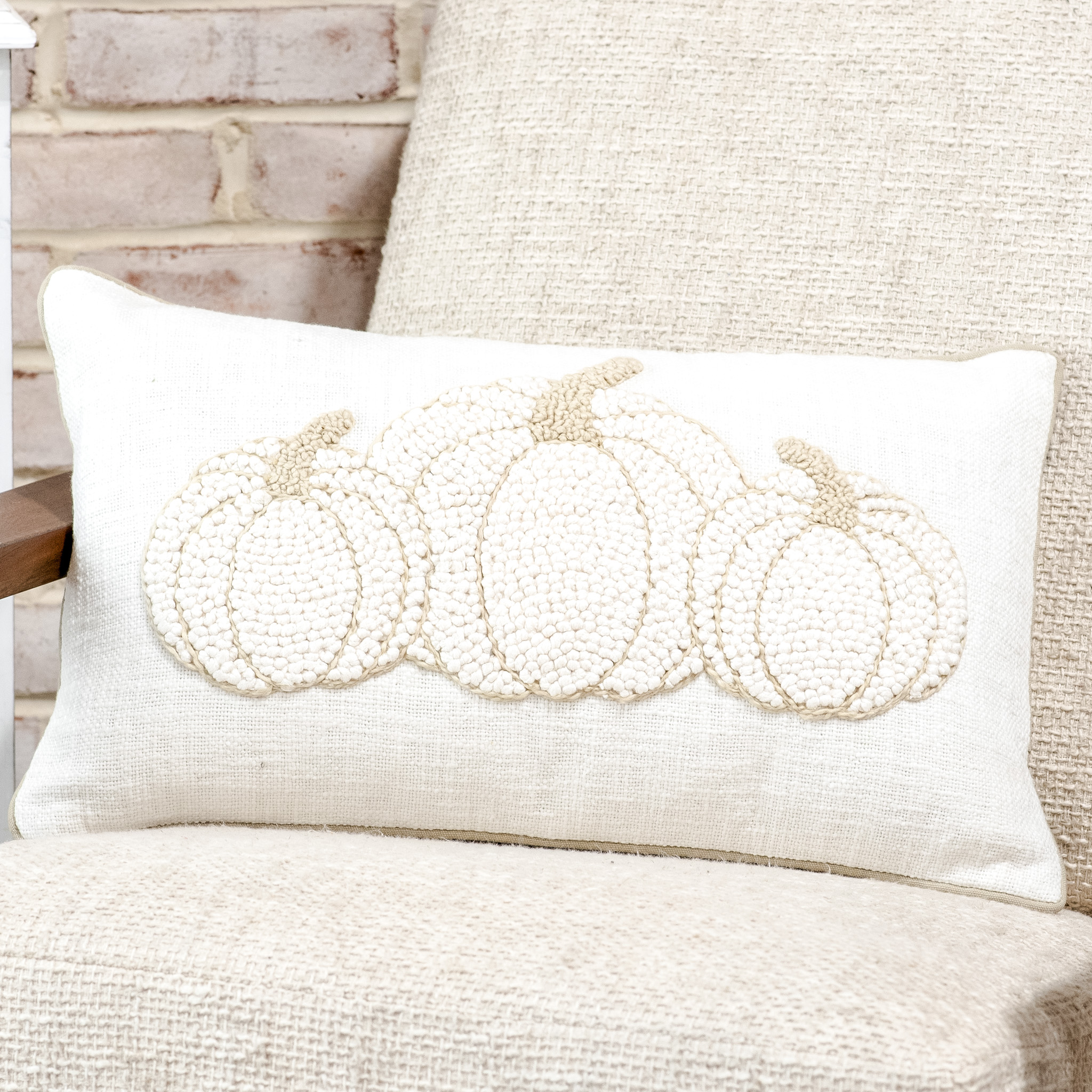 20 X 12 Triple Pumpkin Pillow
