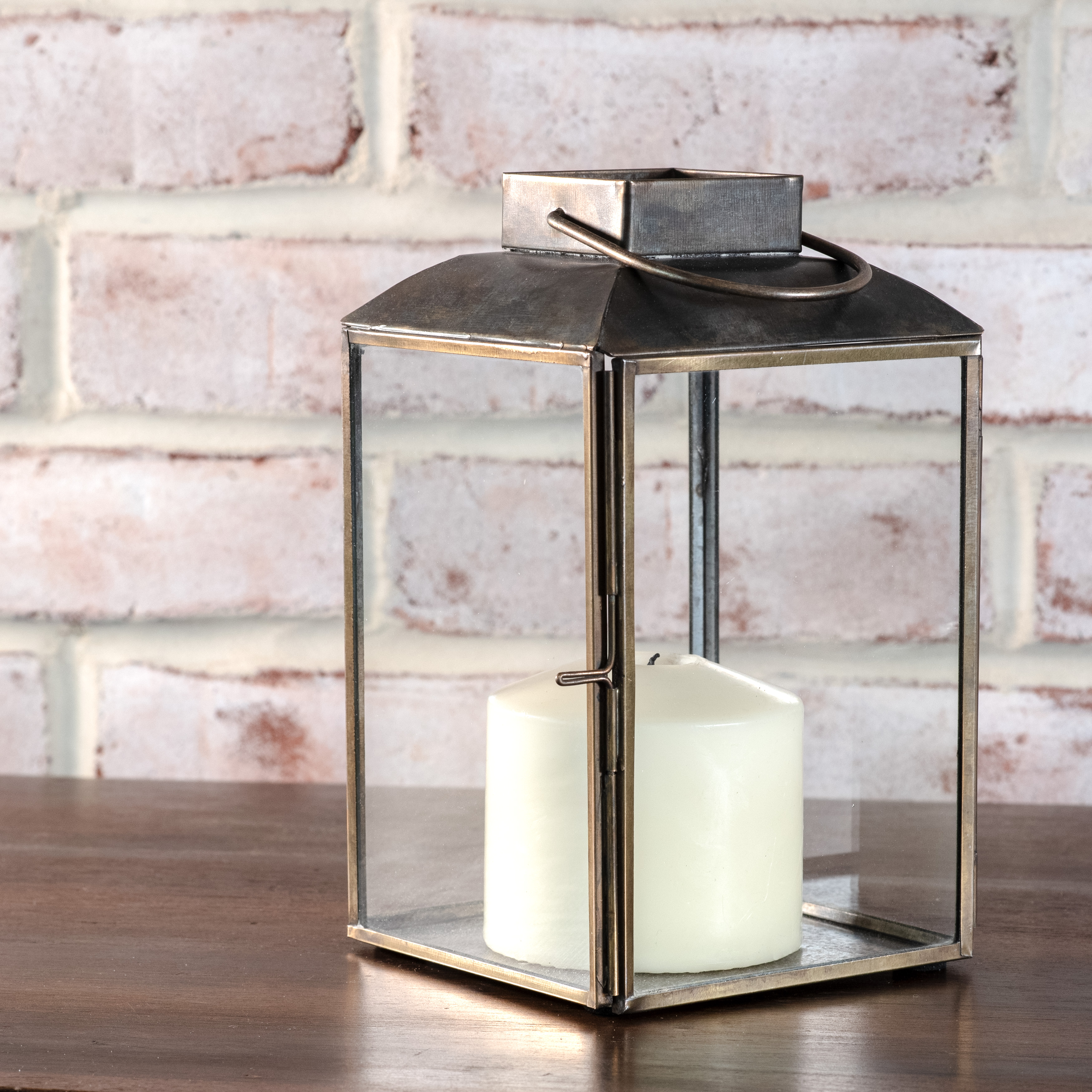 *Inner* 8" Iron & Glass Lantern
