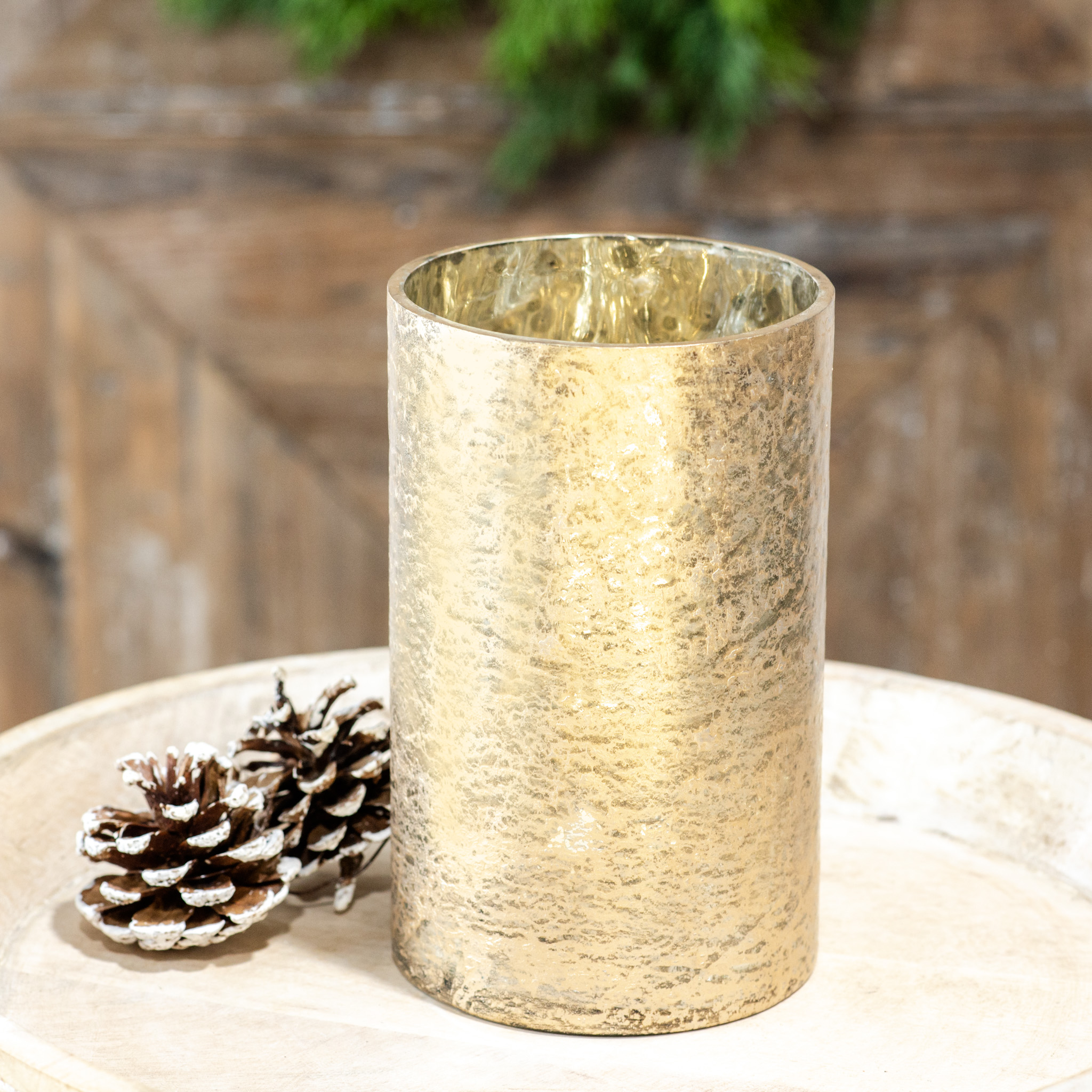 7.5" Gold Foil Vase