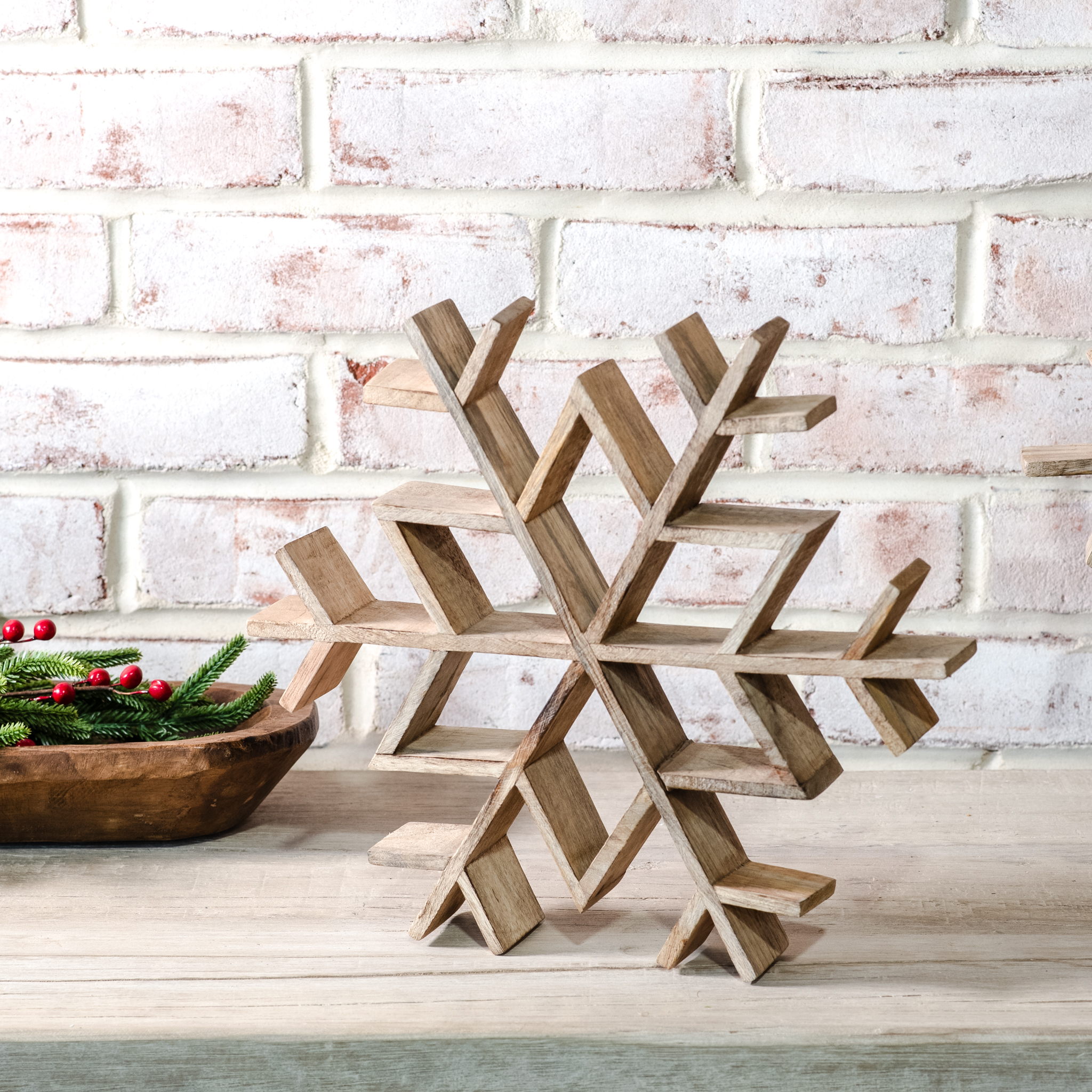12" Wood Snowflake