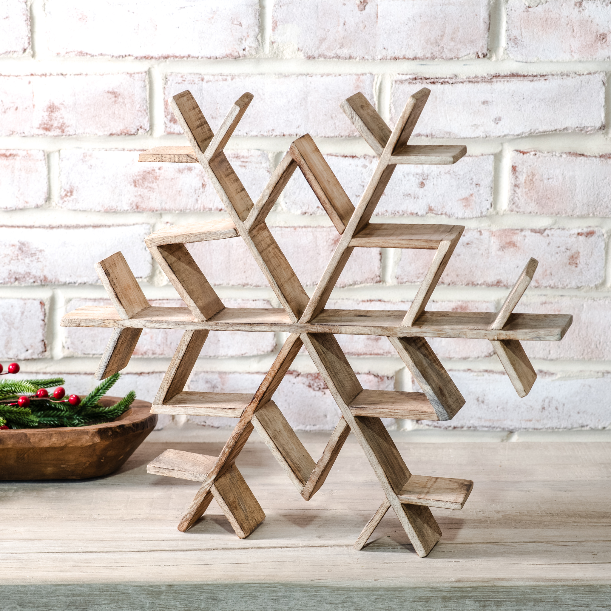 16" Wood Snowflake