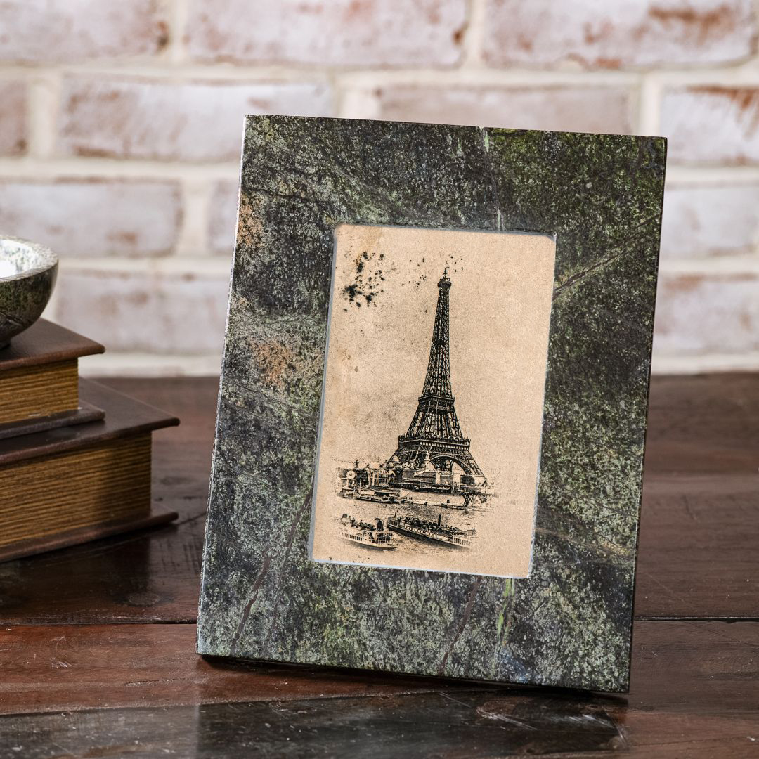 *Inner*4 X 6 Green Marble Photo Frame