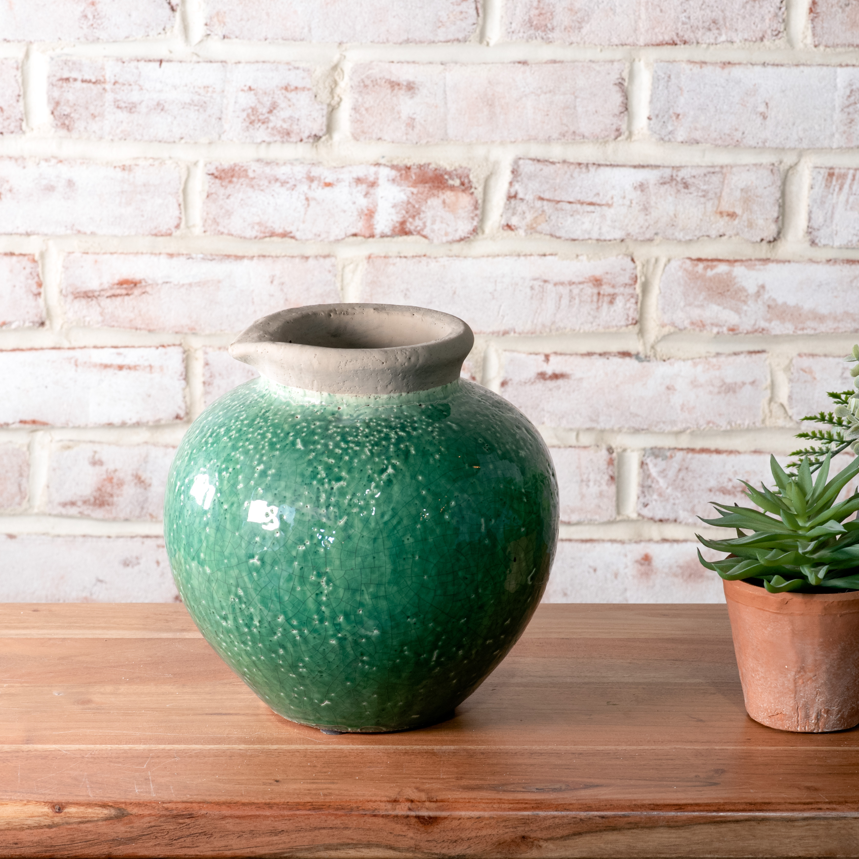 8" Jade Gloss Vase