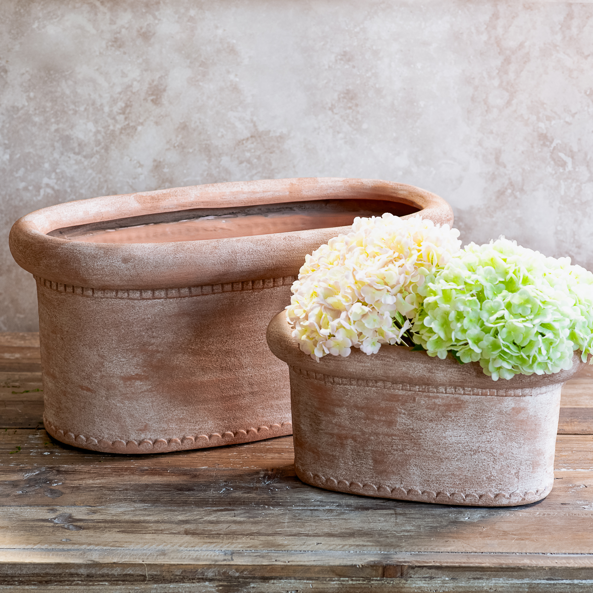*Inner* S/2 Oval Clay Planter