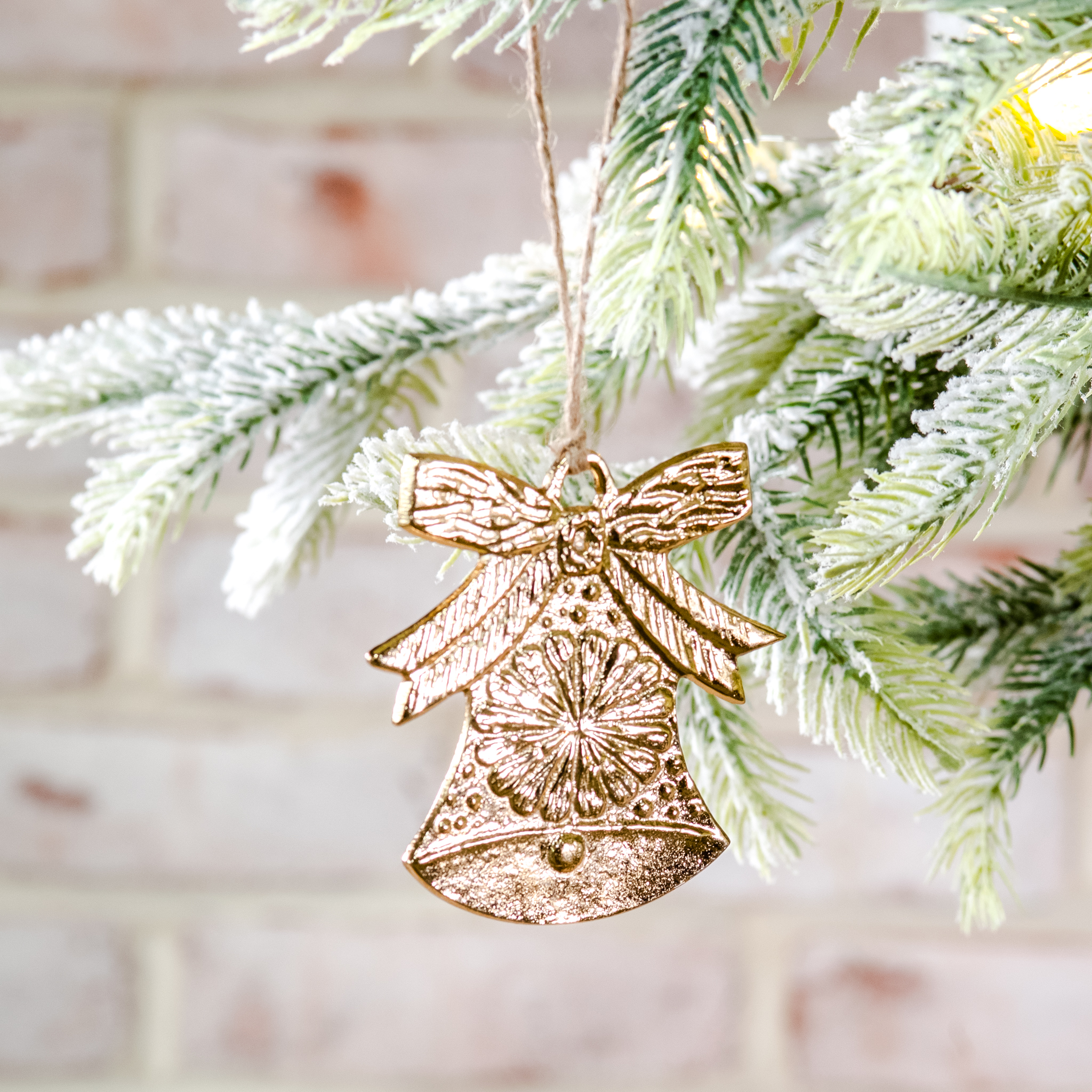 *Inner* 3.25"W Gold Bell Ornament