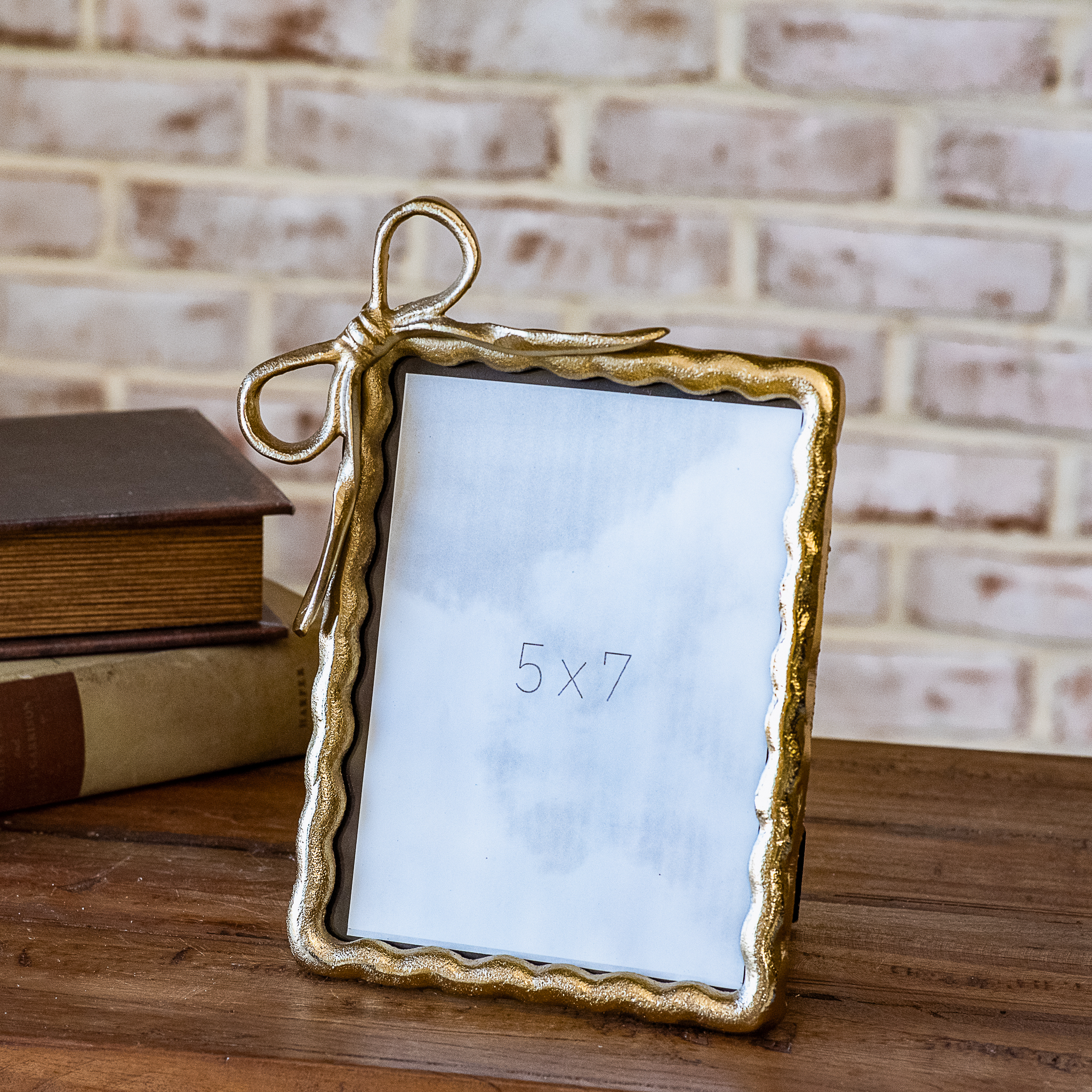 5 X 7 Gold Ribbon Photo Frame