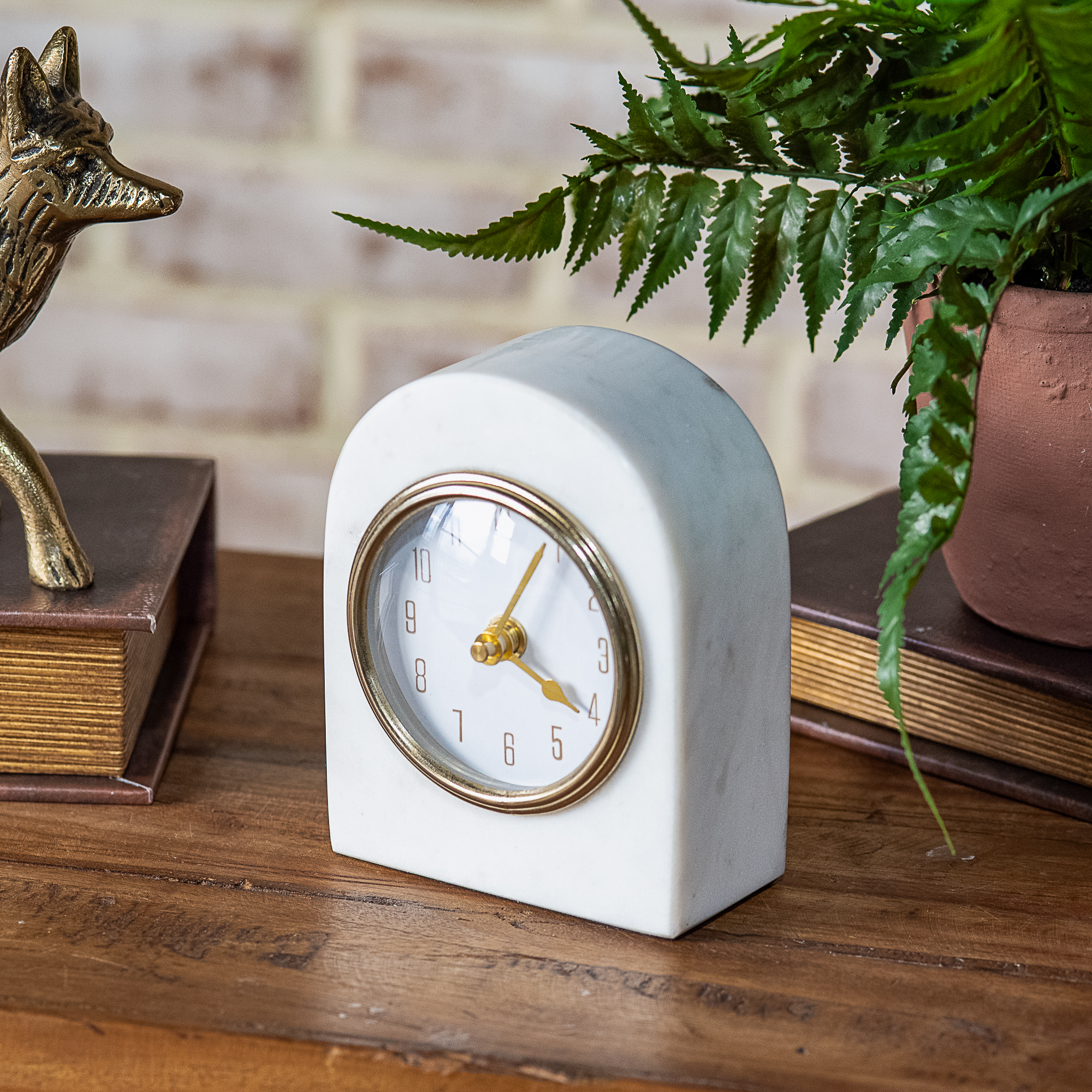 *Inner* 6" Marble Tabletop Clock