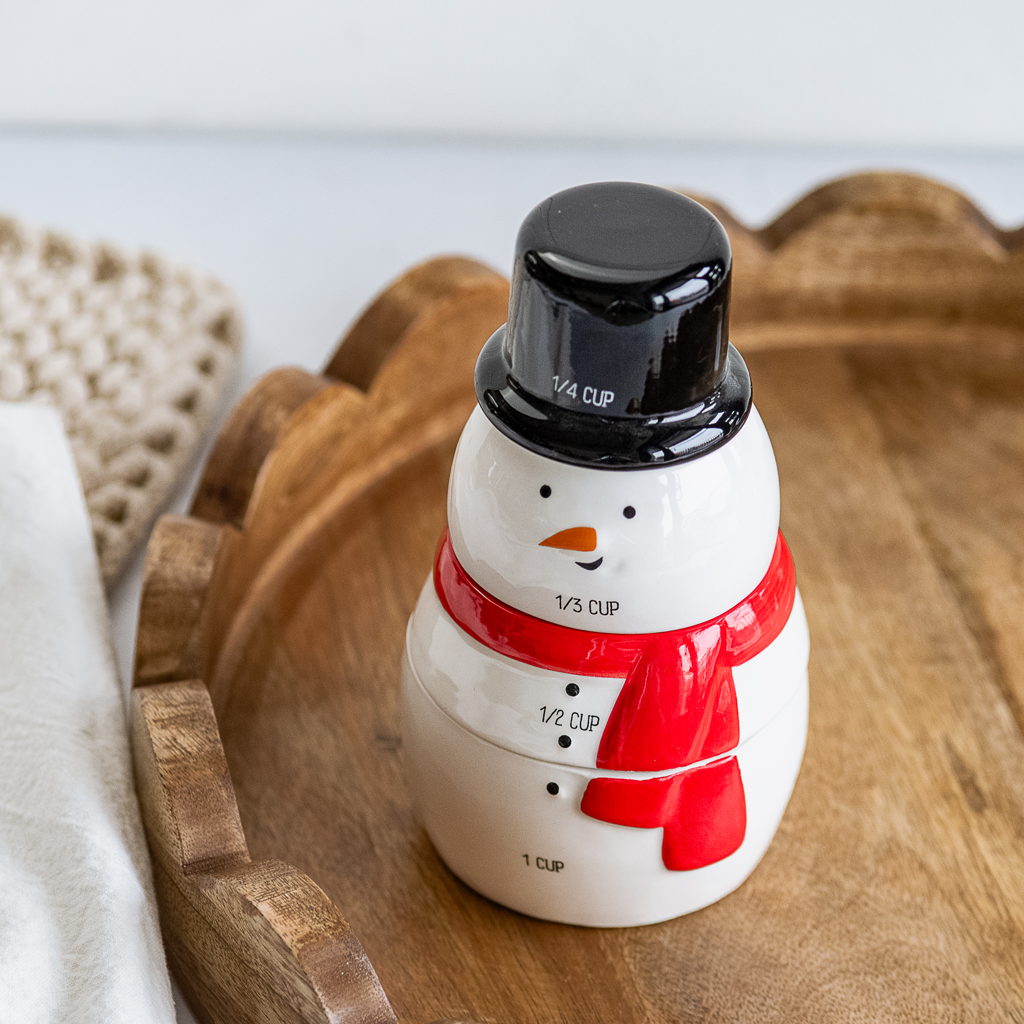*Inner* Stacked Snowman Measuring Cups