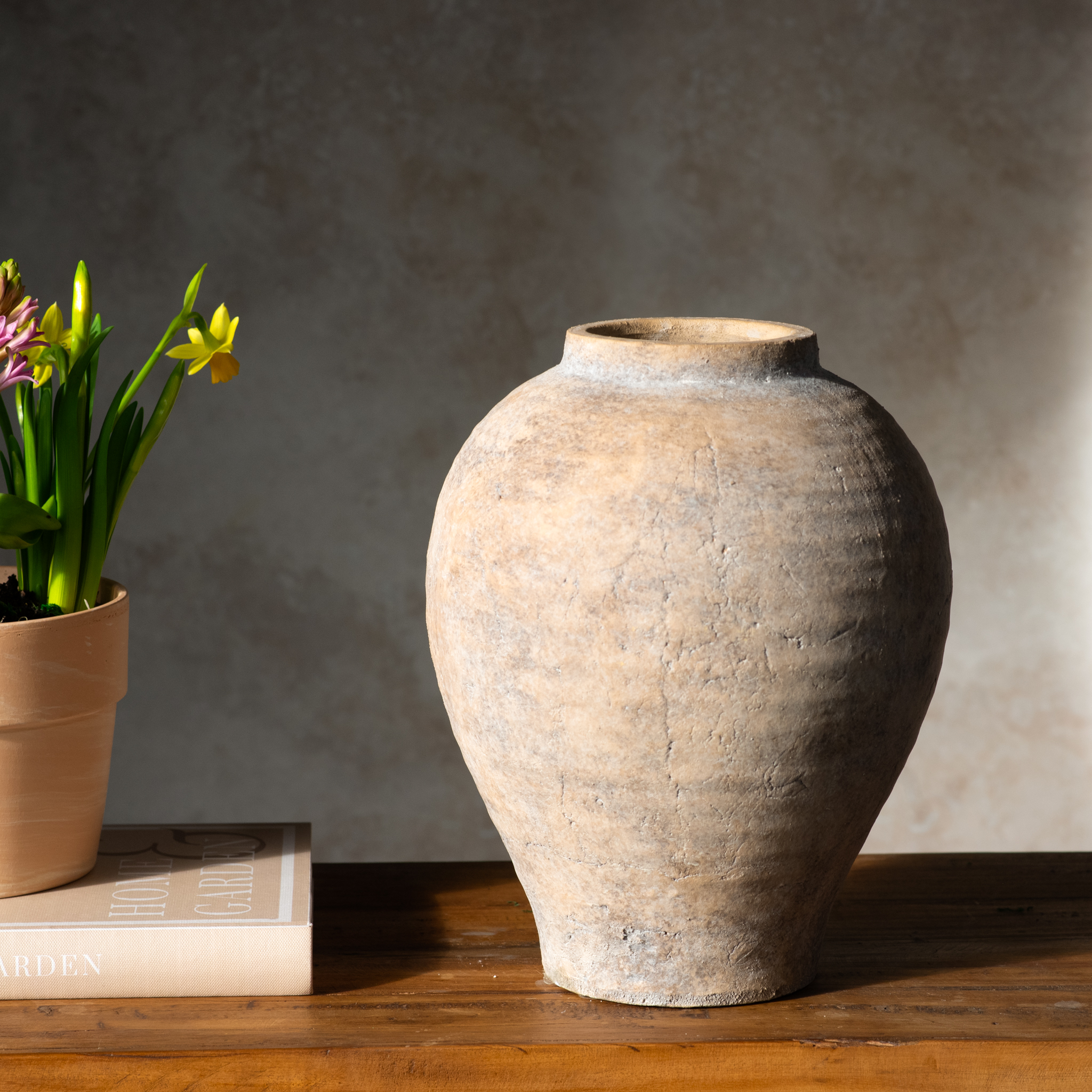 11"H Terracotta Plume Vase