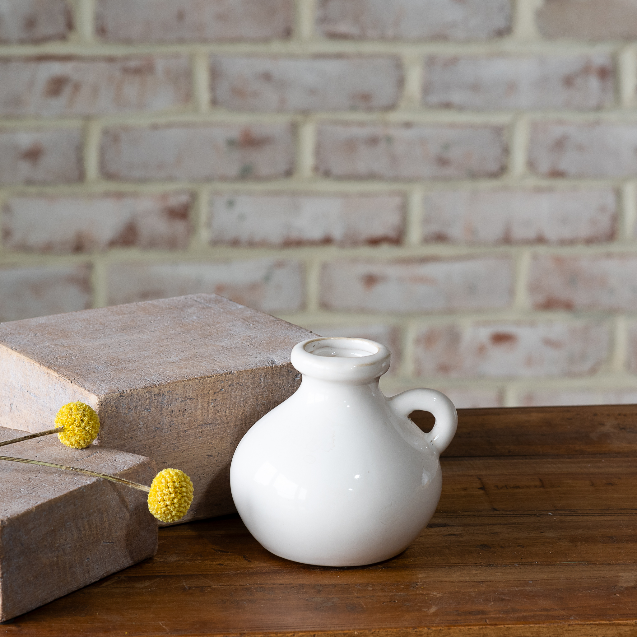 4.13" White Vase