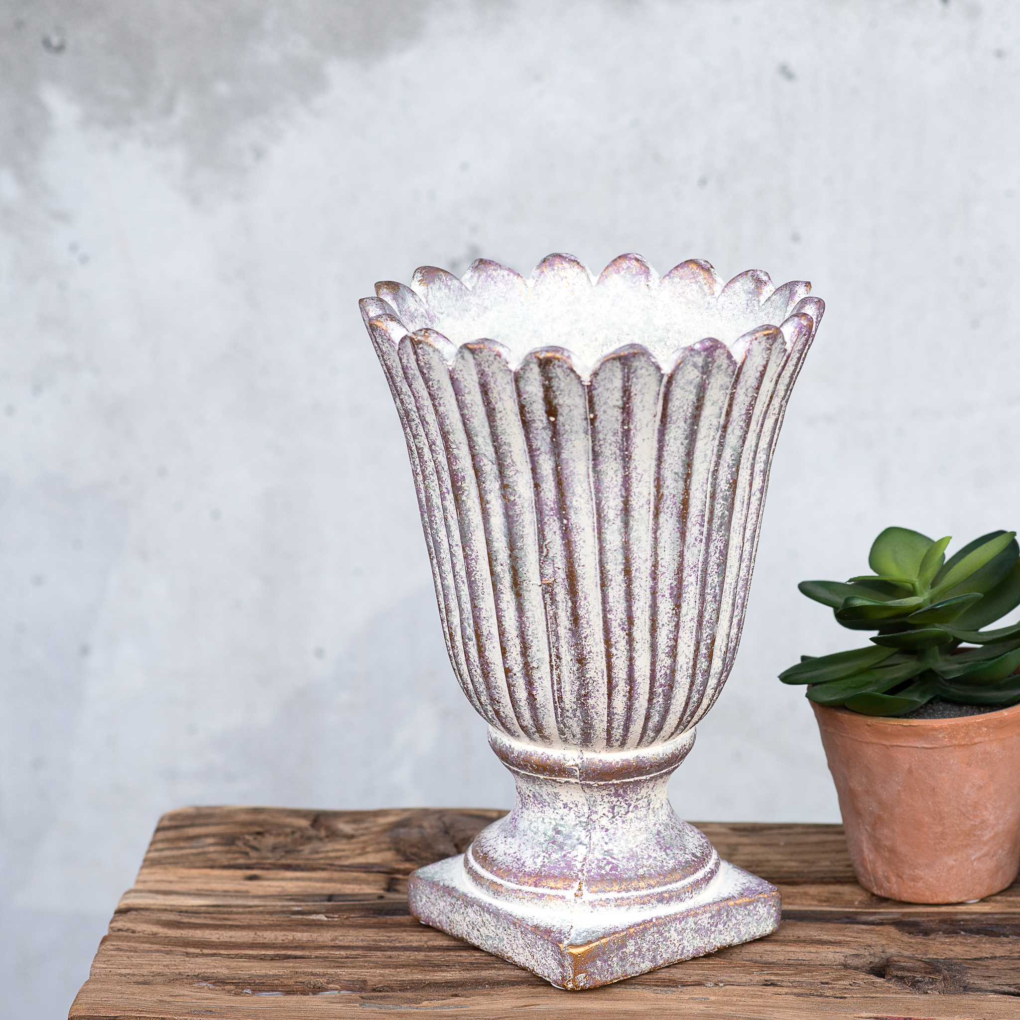 9.5"H Oxi Copper Urn Planter
