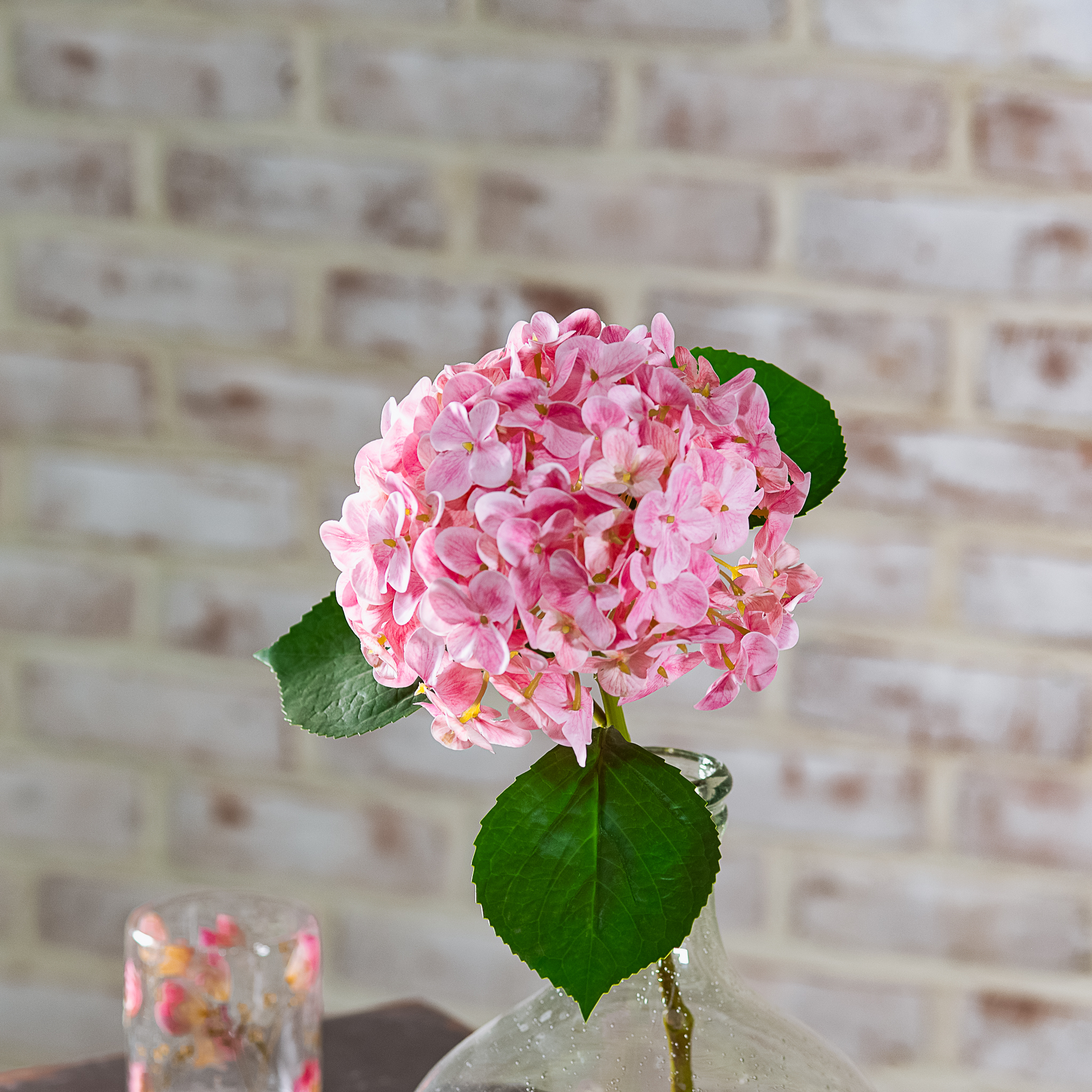 *Inner* 20.5" Pink Hydrangea Stem