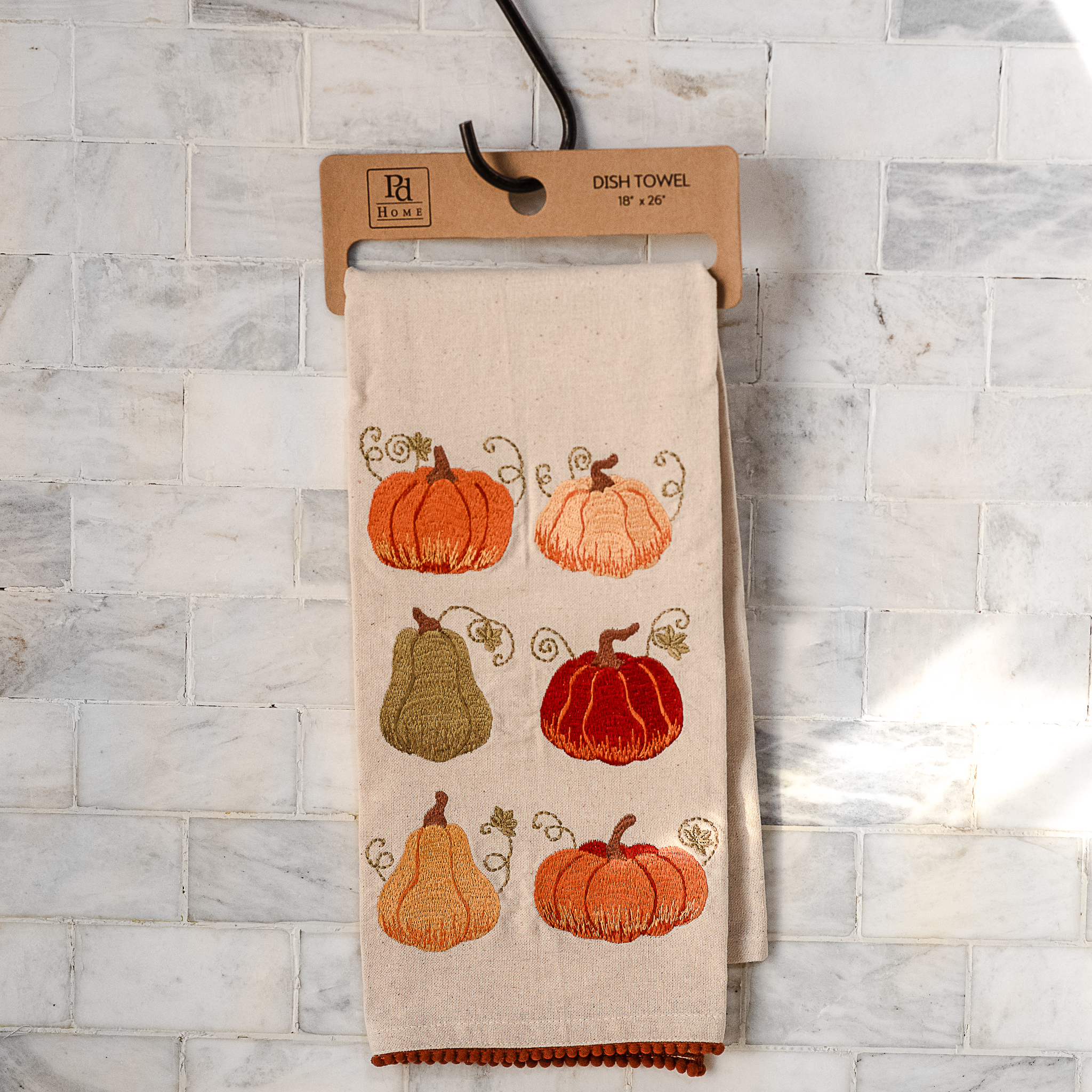 *Inner* 26" Autumn Pumpkin Dish Towel