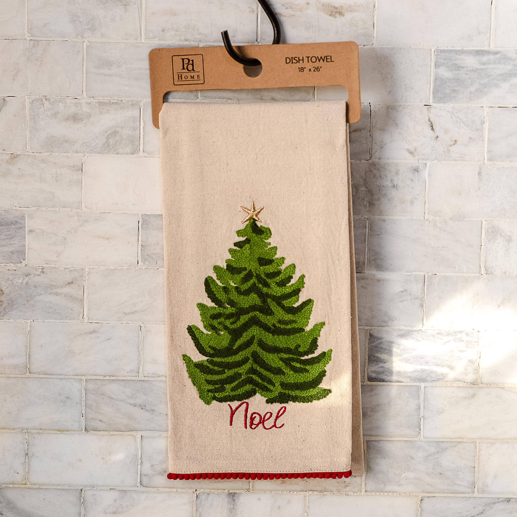 *Inner* 26" Holiday Tree Dish Towel