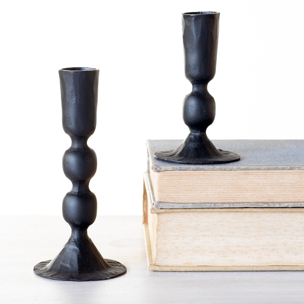 *Inner* S/2 Blk Candle Holders