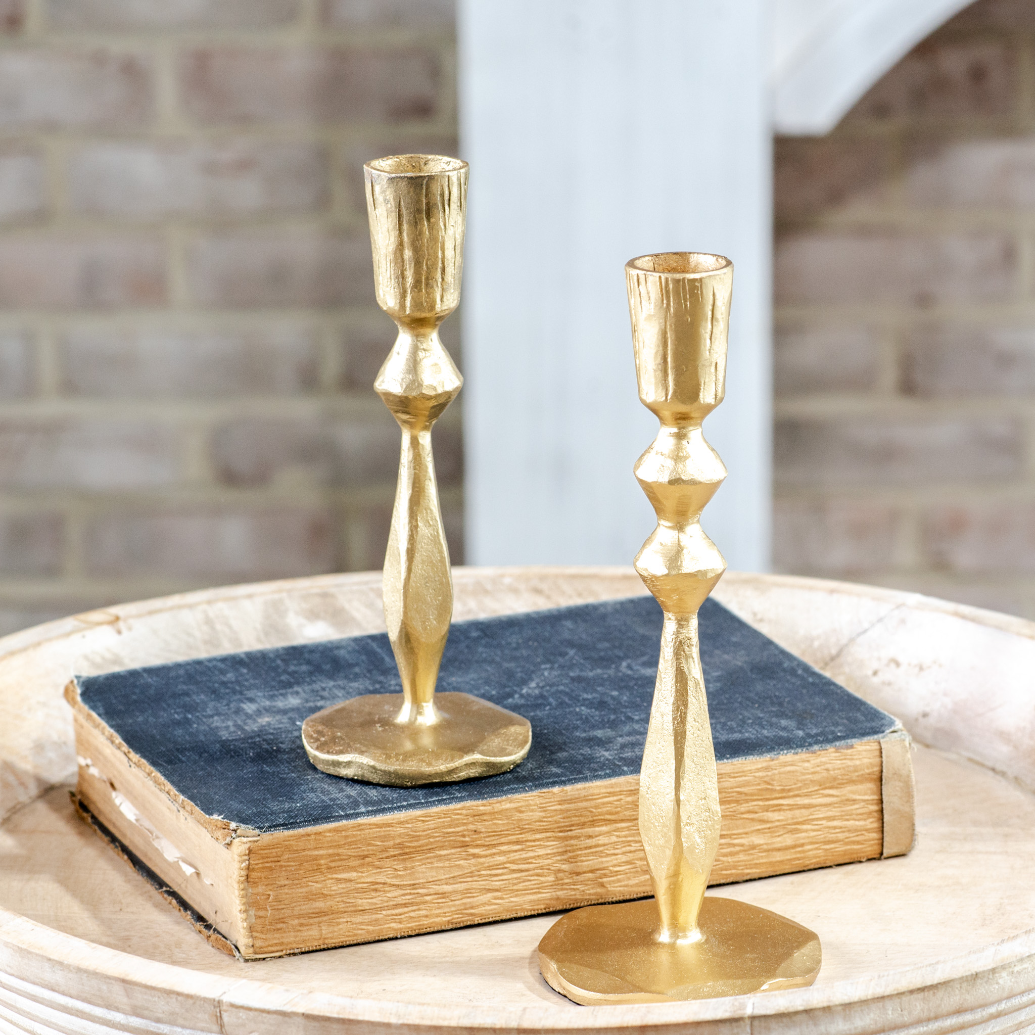 *Inner* S/2 Gold Candlestick Holders