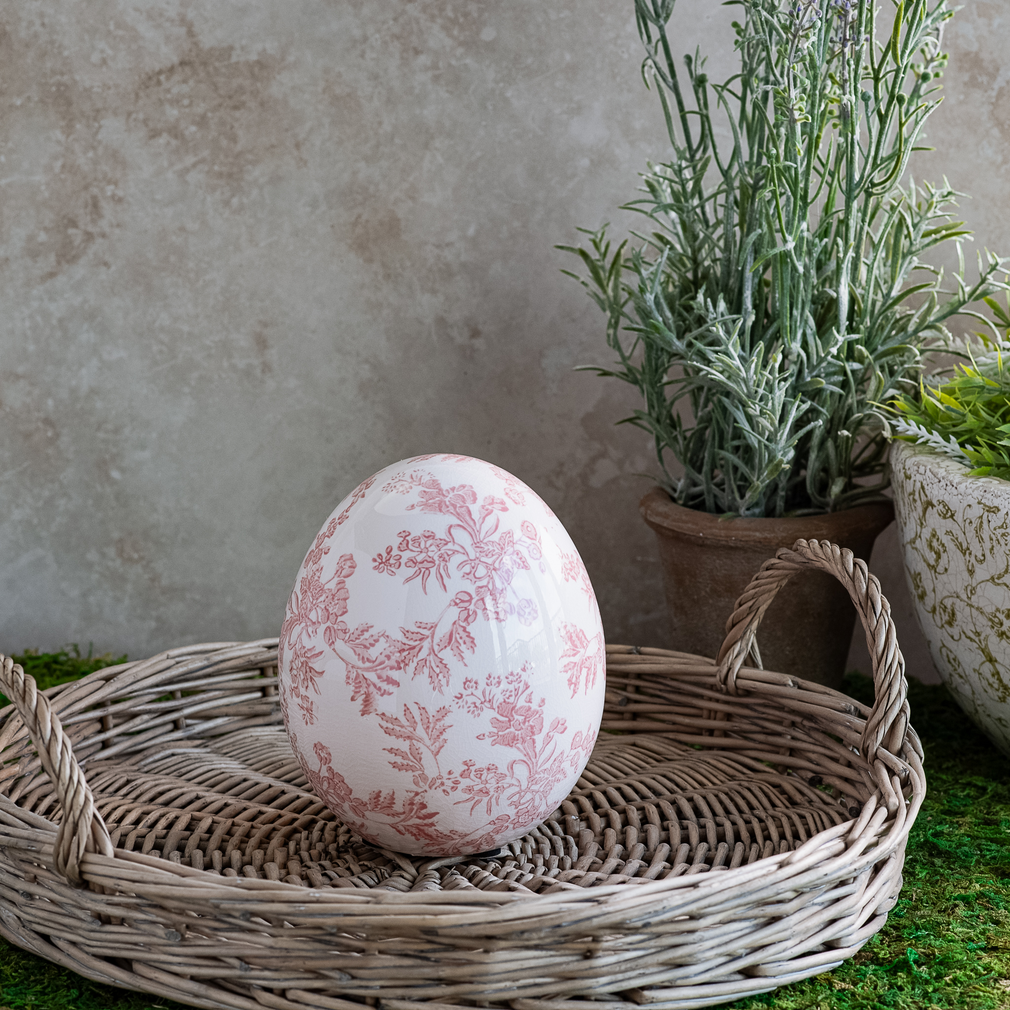 *Inner* 6.5"H Rose Heirloom Egg