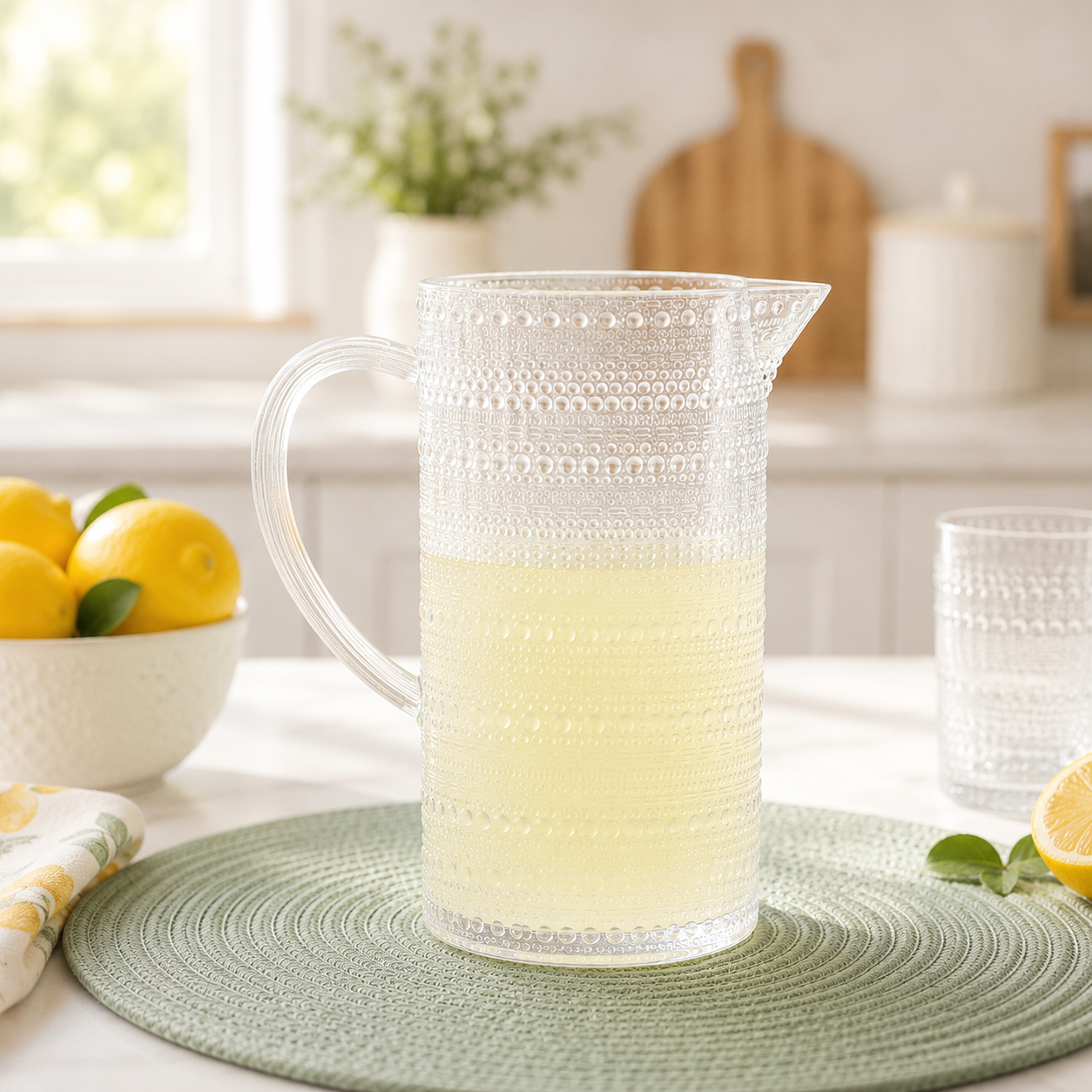 9.25"H Melamine Dot Pitcher