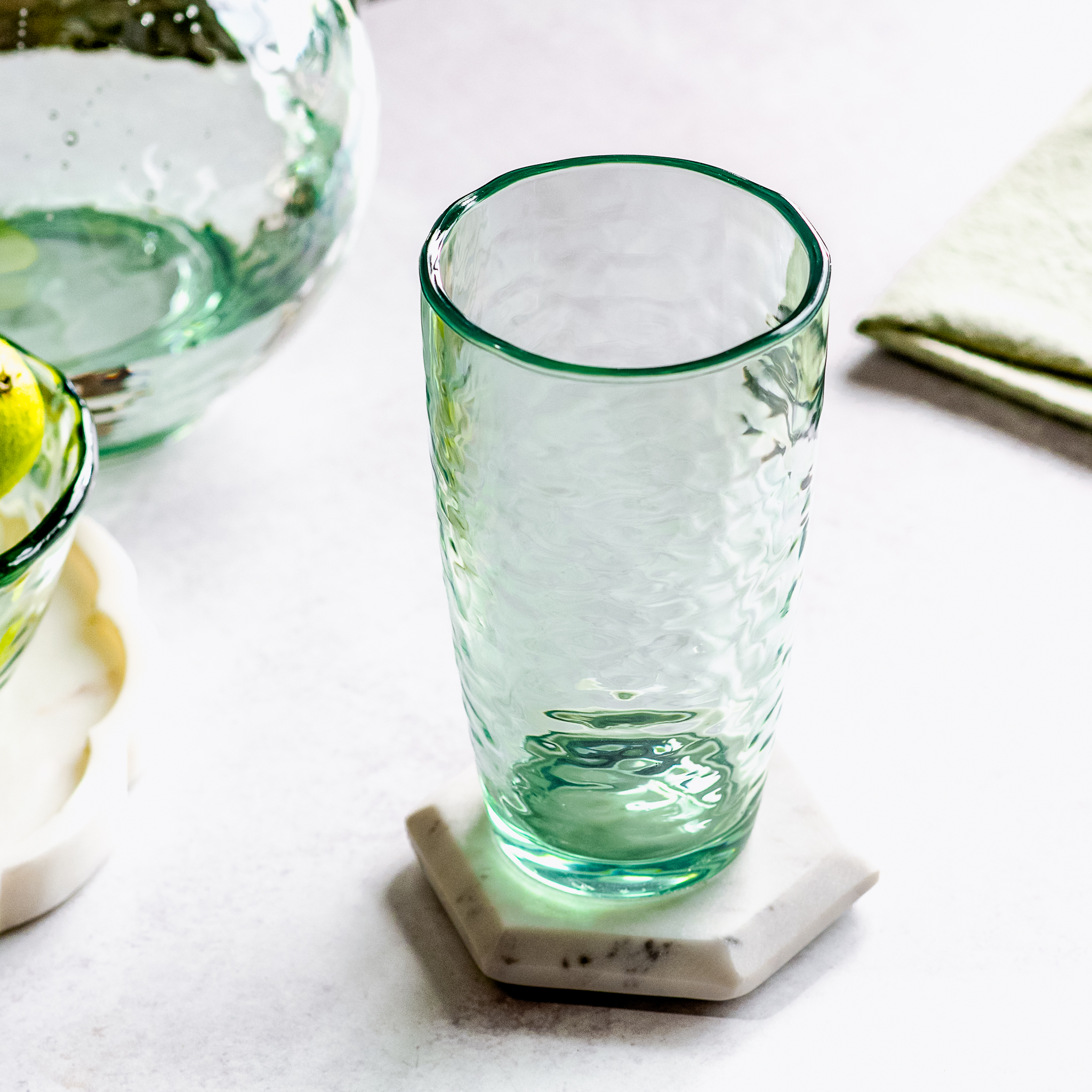 *Inner* Gr Hammered Melamine Tumbler