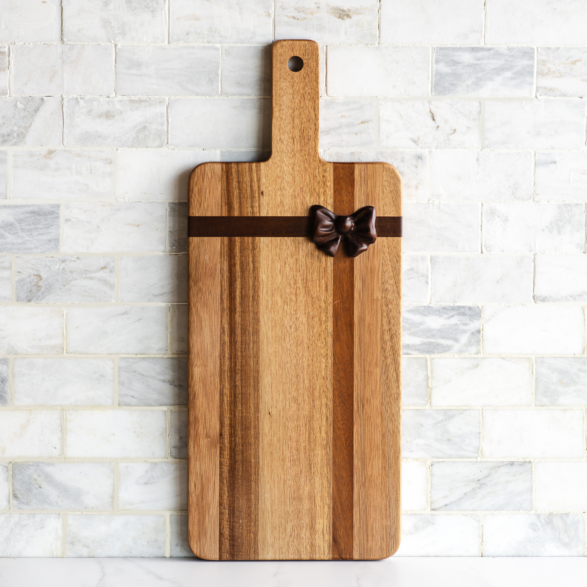 19 X 8 Rect. Bow Design Serving Board (Color Varies)