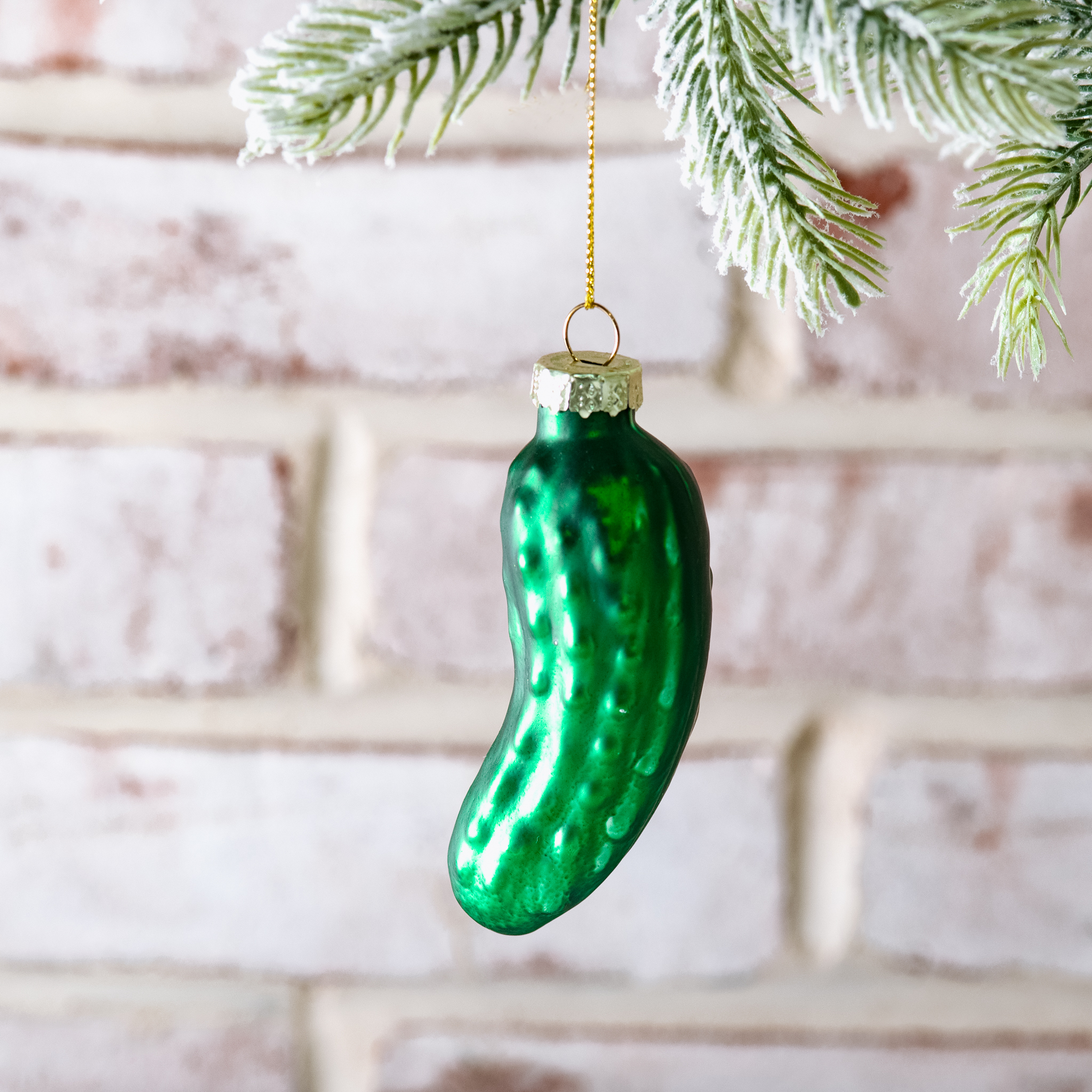 *Inner* 3.9" Glass Pickle Ornament