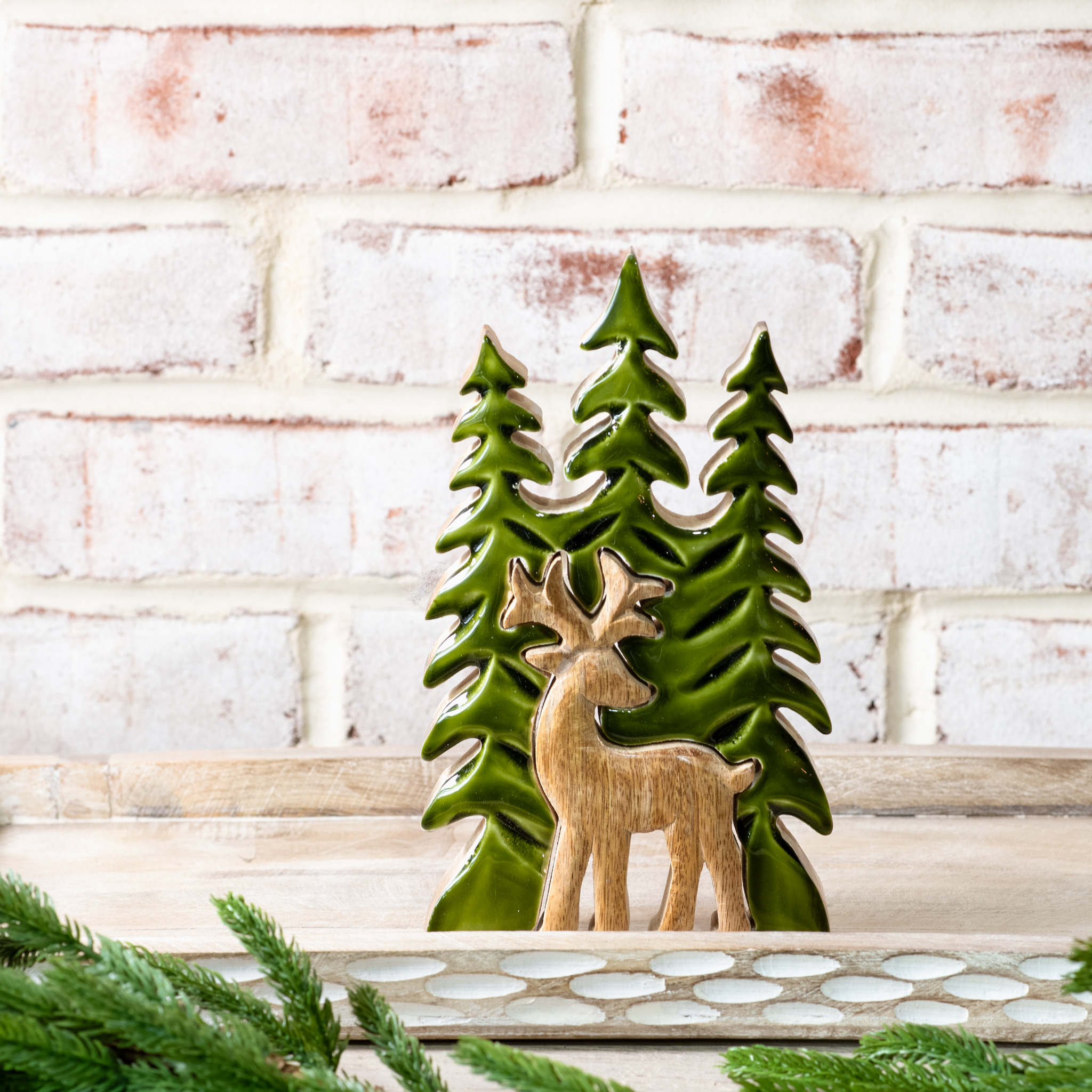 *Inner* Wood Trees W/ Single Cut Deer